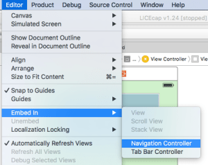Embed in Nav Controller